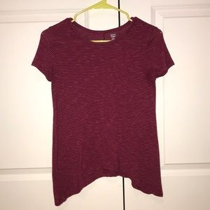 Girls Short Sleeve Red Shirt